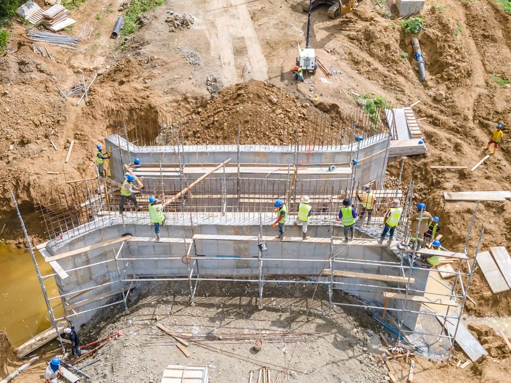 Construction work in progress